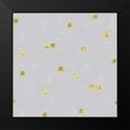 thumbnail image 2 of Lavoie, Tina 15x15 Black Modern Framed Museum Art Print Titled - Grey Linen Golden Squares Confetti, 2 of 5