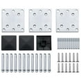 thumbnail image 5 of vidaXL Fence Posts Garden Post Outdoor Metal Fence Post Support Base Aluminum, 5 of 32