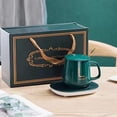 thumbnail image 4 of Taza de Cerámica MYRVA con Calentador Eléctrico y Cuchara, 4 of 4