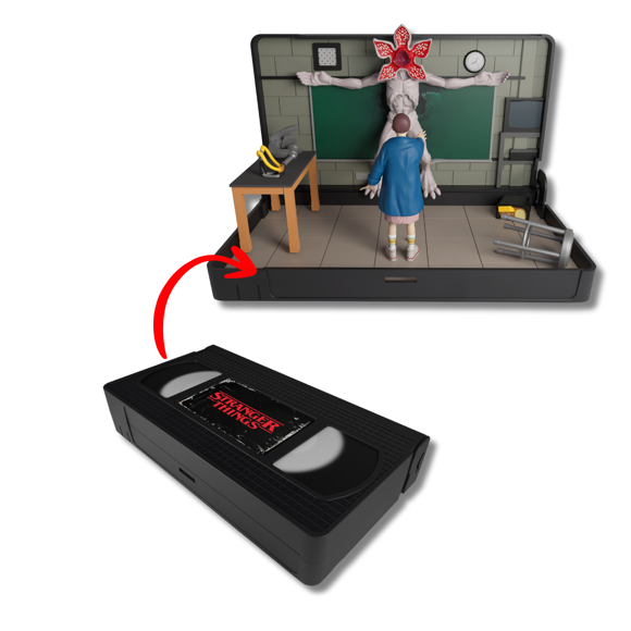Stranger Things VHS Diorama: Eleven vs. Demogorgon