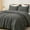 Grey, variant on Ultra Soft Waffle Weave Comforter Set Twin Size, 2 Pieces Lightweight Breathable Comfy Bedding Set, Comfy Textured 1 Comforter with 1 Pillow Shams, Grey