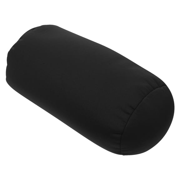 Tineasur Black Lumbar Support Roll Pillow for Sofa Ergonomic Neck and Back Pressure Relief