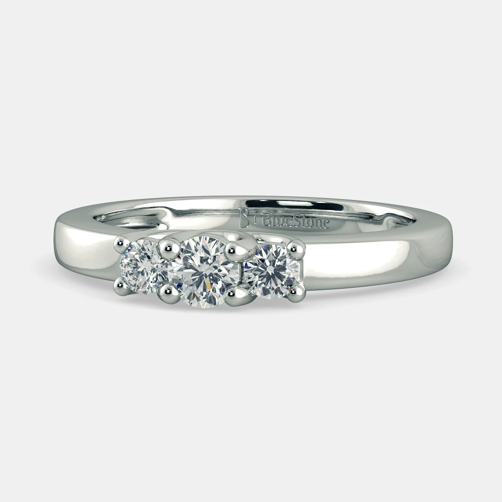 SILBERO INDIA The Sian Ring, Diamond Ring In 18Kt White Gold (2.93 gram)  with Diamonds (0.2970 Ct) - Walmart.com