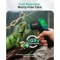 thumbnail image 5 of ERICKHILL ROOKCORE Infrared Thermometer -50℃~600℃ Adjustable Emissivity Non-Contact Laser Thermometer Gun LCD Backlit Display -Compact Size for Vehicle Repair/Cooking/BBQ/Freezer/Food, Dark Green, 5 of 7