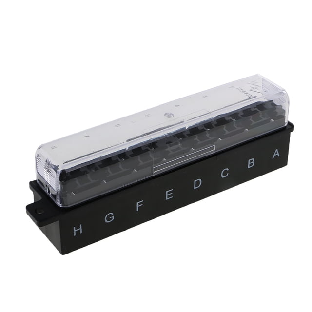 12V-32V 8 vías terminales circuito coche de fusibles bloque titular ATC Cola Soporte de caja de fusibles de 8 vías