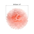 thumbnail image 2 of Uxcell Tissue Pom Poms Flowers Paper Flower Ball for Party Backdrop Decoration Light Orange 4", 2 of 7