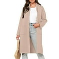 thumbnail image 1 of Puntoco Abrigo Mujer Otoño E Invierno Recto Cardigan Botón Bolsillo Abrigo Liquidación Puntoco Puntoco-1, 1 of 4