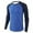 Blue, variant on VJATTWR Men's Quick-Dry Long Sleeve Fishing Shirt, Upf Sun , Ventilated Back, Multiple Pockets Xl