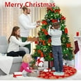 thumbnail image 6 of DeckTheHalls Christmas Tree Skirt 36 Inch, Snowflake Round Red Tree Skirt, Christmas Tree Skirts for Christmas Party and New Year Party, Xmas Tree Skirt Cover for 4-6ft Christmas Tree Decoration, 6 of 7