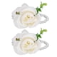 thumbnail image 1 of Decoración de boda, 2 piezas de flores artificiales para muñeca, flores para muñeca de dama de honor, flores para mano de novia de primera calidad, 1 of 12