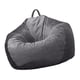 thumbnail image 1 of Cubierta Clásica para Bolsas de Frijoles Sin Relleno, Silla de Suave para Niños Adultos , 30 *30 X 35 Pulgadas Gris profundo, 1 of 8