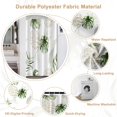 thumbnail image 4 of Monstera Stall Shower Curtain, Green Plant Leaves Botanical Small Dorm Bathroom Curtain, Tropical Plant Narrow Shower Curtain for Bathroom Set with 6 Hooks, 36Wx72L, 4 of 6