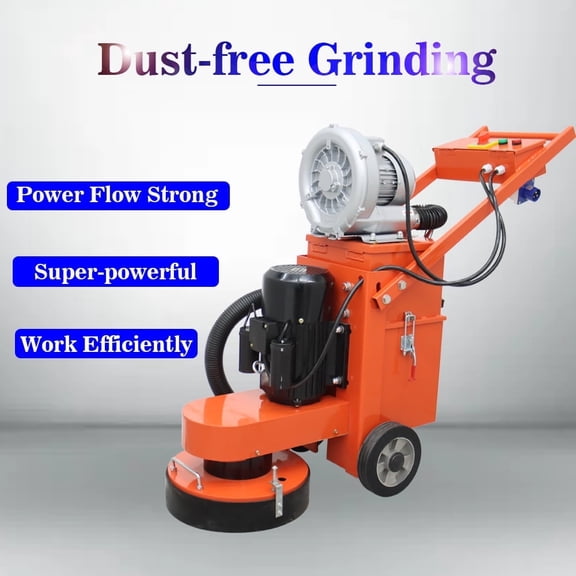 Ground Grinding Machine Hand-push Cement Ground Terrazzo Vacuum Fan Triangular Disc Sandpaper Resin Grinded 220V