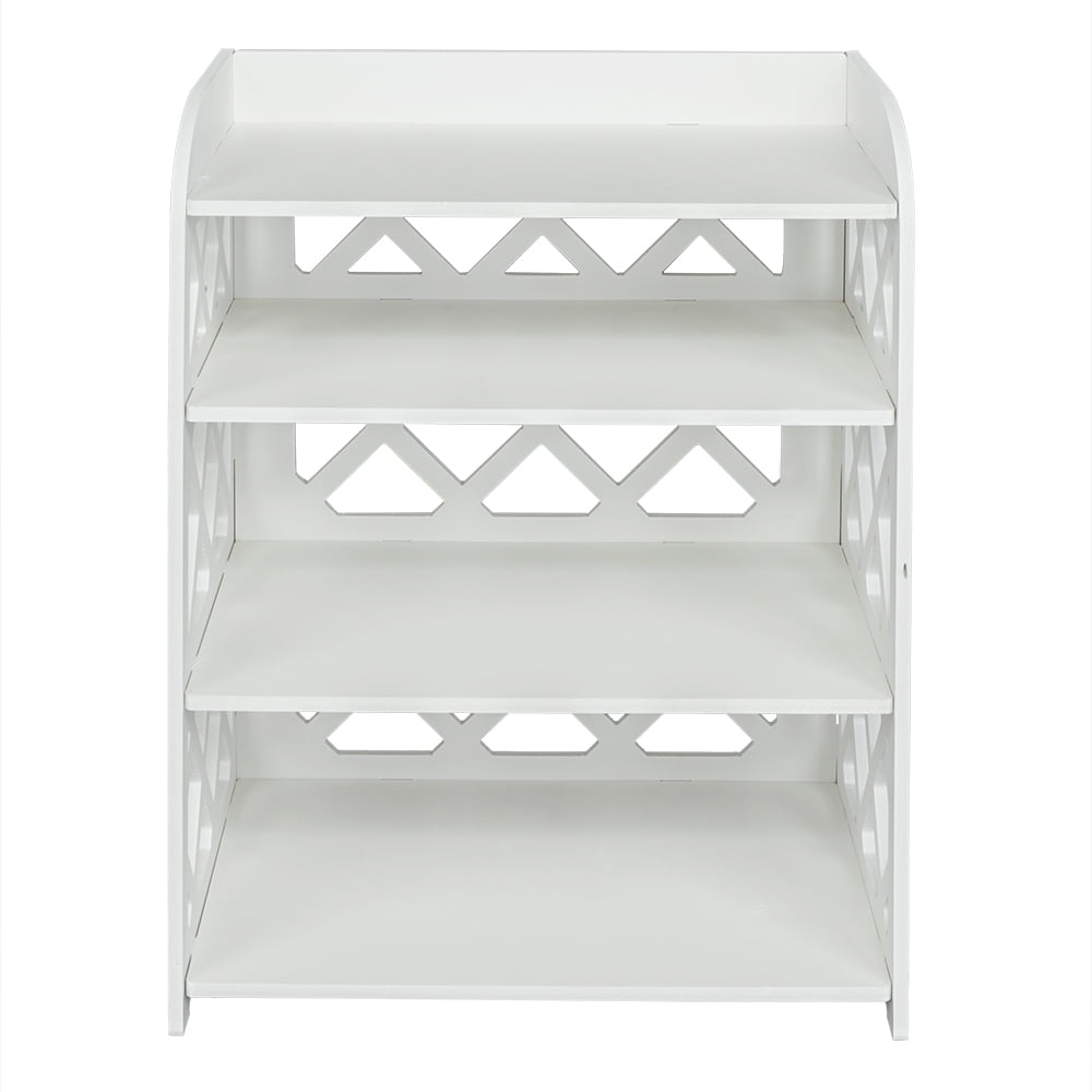 Kepooman Coffee Locker, Coffee Tea Table with 4-storey Locker, White Kepooman Coffee Locker, Coffee Tea Table with 4-storey Locker, White