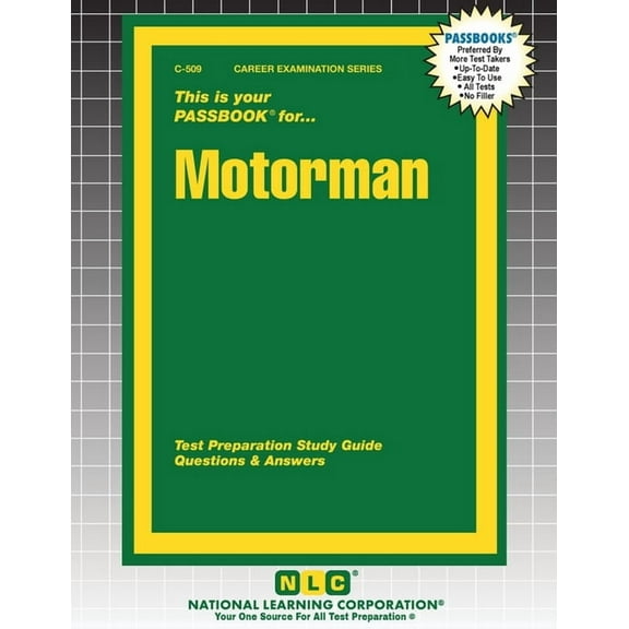 Career Examination Motorman, Book 509, (Paperback)