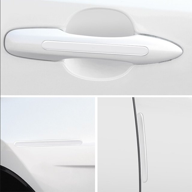Transparent Car Door Sticker Scratches Resistant Cover Auto Handle Protection Film Exterior Accessory Car Decor Car Stickers4PS Door bowl He Qiyong unisex
