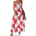 thumbnail image 2 of Juicy Pastèque. Robe Sans Manches Fruit Tropical Aquarelle Robes de Soirée de Luxe 2024, 2 of 5