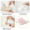 thumbnail image 4 of Womens Soft Plush Fuzzy Slippers Open Toe Warm Comfy Indoor Outdoor Shoes, 4 of 6