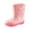 1-Pink, variant on REDARER Girls Two Tone Waterproof Kids Rain Boots Drawstring Non Sole Lightweight On Outdoor Garden Rainy Day Rubber Footwear,5-5.5 Years
