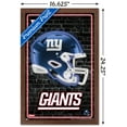 thumbnail image 3 of NFL New York Giants - Neon Helmet 23 Wall Poster, 14.725" x 22.375" Framed, 3 of 5