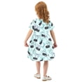 thumbnail image 6 of joogoo Hockey Pucks and Bows Girls' Short Sleeve Dress Kids Dresses 2T, 6 of 8