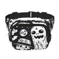 thumbnail image 1 of Easygdp Black White Spooky Ghosts Fanny Packs para Mujeres y Hombres, Bolsa de Cinturón, Bolsos de Cruz para Trabajo/Correr/Senderismo, 1 of 9