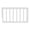 White, variant on Dream On Me Sleepy Little Sloth, Moon Bear Reaching For The Stars Toddler Rail I Rounded Spindles I Mid- Century Meets Modern in White