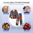 thumbnail image 7 of KLL 3D Butterfly Sleepwear Mens Flannel Pajamas,Long Cotton Pj Set, 7 of 7