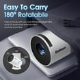 thumbnail image 3 of Portable Mini Projector 1080P FHD (4K Support) by Gaimoo | WiFi and Bluetooth 180° Adjustable Auto Keystone HDMI/TV Stick/USB/PS5/Laptop | HDMI Cable & Mouse included (Built-in App) Brand New, 3 of 8
