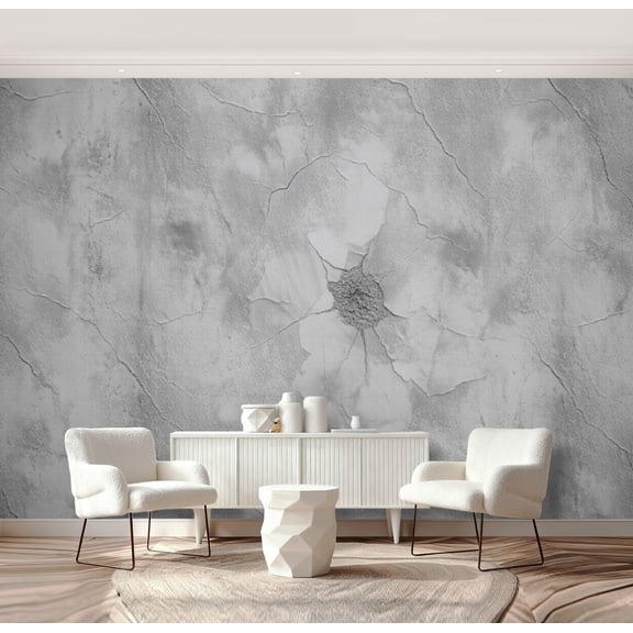 Wall Mural Peel and Stick texture gray stucco Self-Adhesive Wallpaper Removable Wall Decal Wall Sticker Home Decor for Living Room Bedroom 69"x96"