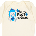 thumbnail image 4 of Inktastic It's My 1st Hanukkah Cute Bear with Dreidel Boys or Girls Long Sleeve Baby Bodysuit, 4 of 5