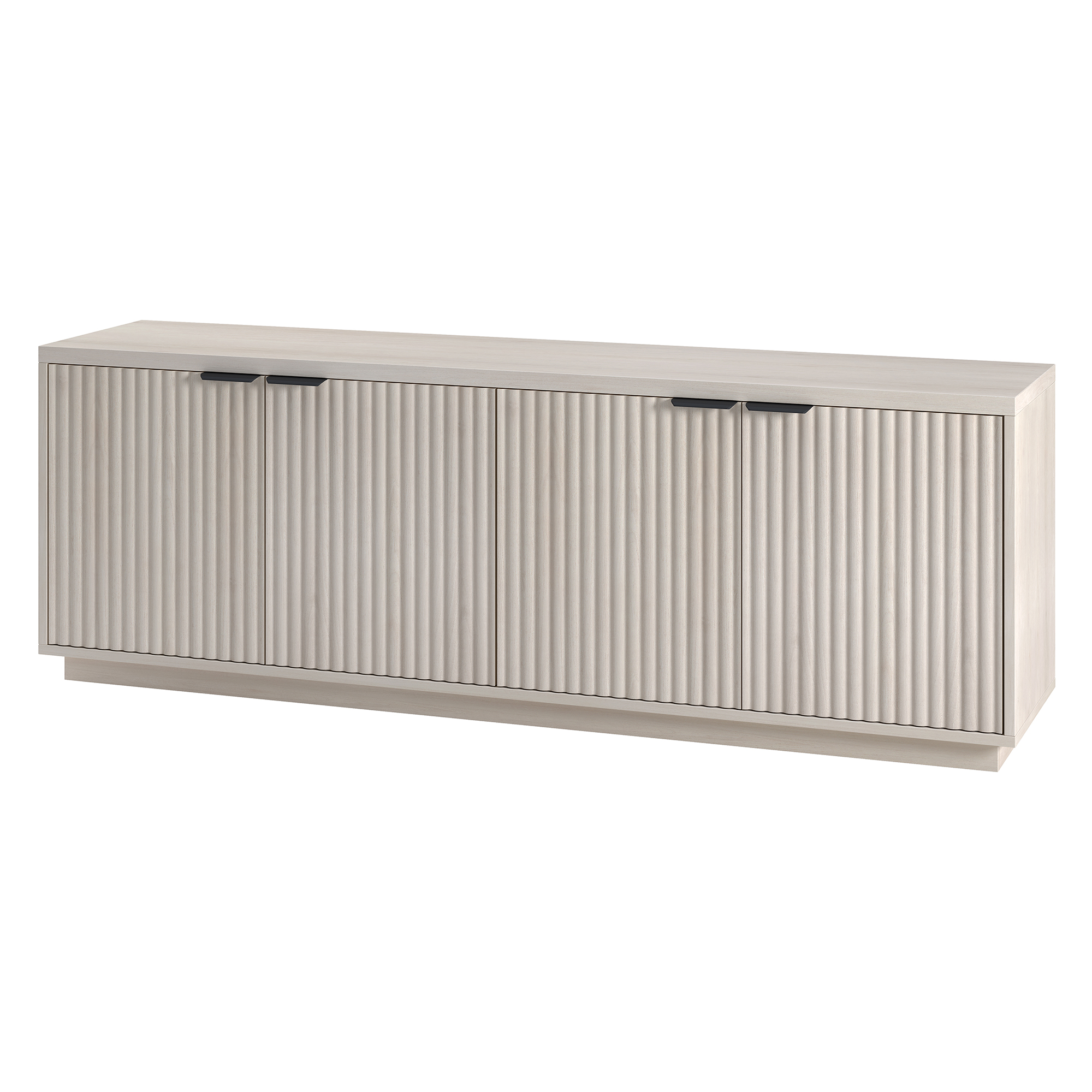 Mansfield Rectangular TV Stand for TV's up to 78" in Alder White