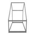 thumbnail image 6 of Twin Size House Bed for Kids, Wooden Platform Bed Frame with Sturdy Slats Support Playhouse Floor Bed Montessori Bed Frame Canopy Bed for Bedroom, 78.7"L x 40.5"W x73"H, Gray, 6 of 7