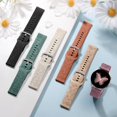 thumbnail image 3 of Pulseras de reloj SNBLK de silicona grabada con estampado floral para Samsung 40-44 mm, 3 of 9