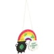 thumbnail image 4 of Happy St. Patrick's Day Doorplate Door Hanging Sign Wood Shamrock Welcome Sign FRCOLOR HaoMX16297564, 4 of 6