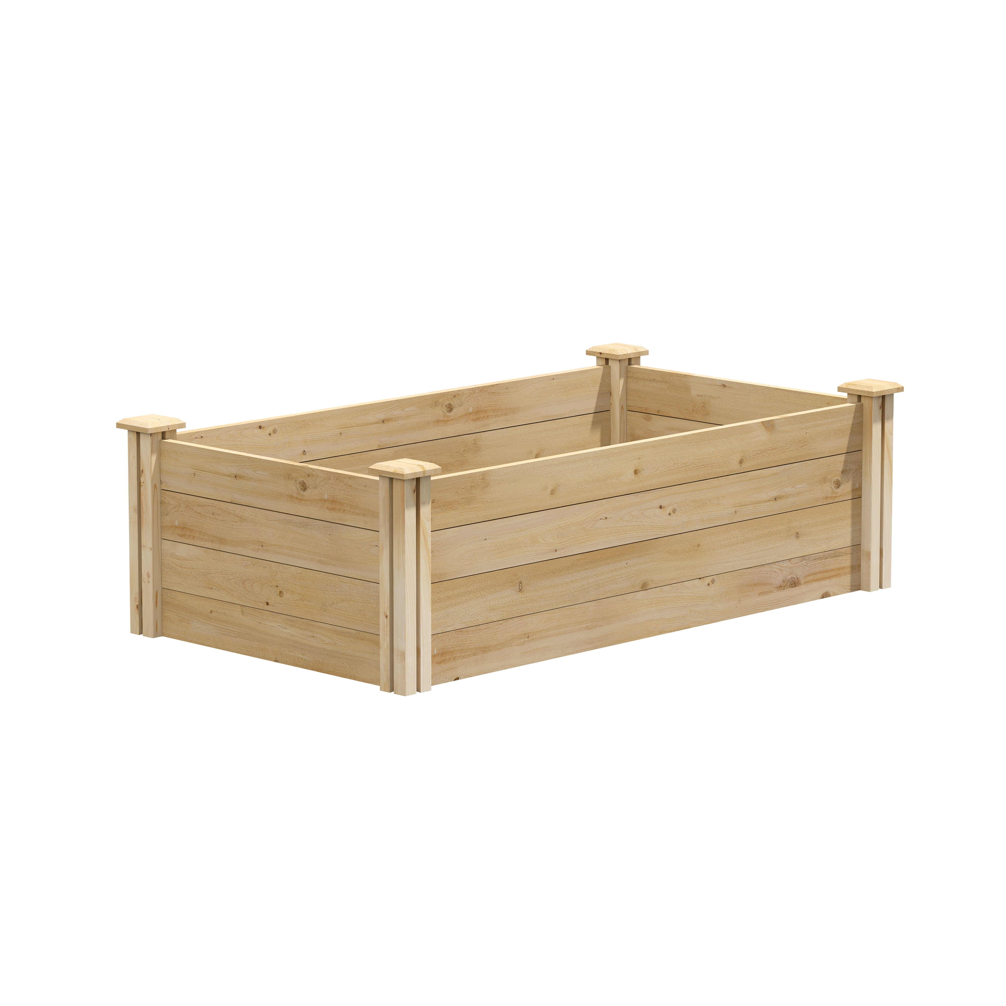 Greenes Fence 2' x 4' x 14" (3/4" Thick) Premium Cedar Raised Garden Bed