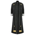 thumbnail image 3 of Zaldita Men Priest Robe Clergy Cassock Catholic Gown Pastor Outfit Christian Dress Up Black L, 3 of 5