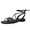 black, variant on Women Flat Sandals with Crisscross Straps, Open Toe Slides, and Back Strap Sandals