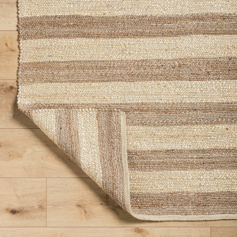 Livabliss Jute Rugs for Living Room, 9x12 Atina Cottage Tan Rug, Bedroom Dining Room Home Decor Stain Resistant Carpet (9' x 12')