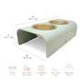 thumbnail image 5 of Beautiful Double Elevated Stainless Steel Pet Bowl, 4-Cup, Sage by Drew Barrymore, 5 of 6