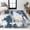 Navy/White, variant on SUPERSOFT 3 x 5 Area Rug, Zoe Bohemian Abstract Marble - Navy/White, SEU302A-3