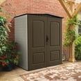 thumbnail image 6 of Rubbermaid 5x4ft Weatherproof Outdoor Storage Shed, Canteen Brown/Putty, 6 of 7