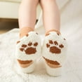 thumbnail image 4 of Guardurnaity 3 pares de calcetines de piso de tubo medio lindos cómodos suaves lindos lavables invierno dormir hogar calcetín calzado accesorios Medias, 4 of 6