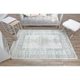 thumbnail image 3 of Freida FY20A Grey Ivory Vintage Farmhouse Light Gray Area Rug, 5'x7', 3 of 5