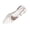 White, variant on Women Pointed Toe Slingback Flat Flats, Front Bow Decor PU Upper Adjustable Buckle Strap Casual Dress Shoes