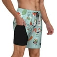 thumbnail image 3 of Fotbe Christmas Winter Animals Men’s Swim Trunks Quick Dry Swim Shorts Board Shorts with Mesh Lining-Medium, 3 of 9