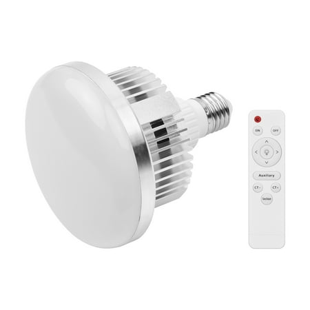 

45W E27 LED Bulb Video Light Bi-color 3000K-6000K with Remote Control Wide Voltage AC110~235V for Studio Photography Home House