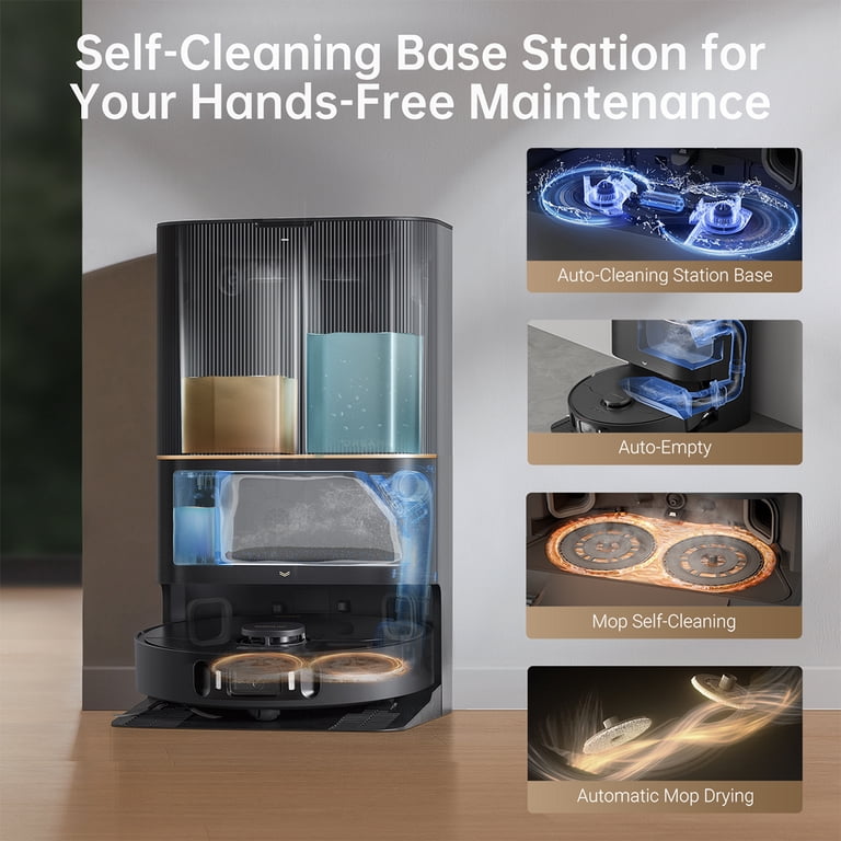 DREAME X30 Ultra Robot Vacuum and Mop Combo, 8300Pa Suction, Mop
