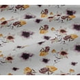 thumbnail image 5 of oneOone Viscose Jersey White Fabric Flower & Leaves Watercolor Quilting Print Sewing Fabric By The Yard 60 Inche Wide, 5 of 5