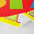 thumbnail image 5 of Erosebridal Educational Alphabet Print Quilt King,Colorful Cute Animal King Coverlet Set For Boys,3 Pieces, 5 of 7